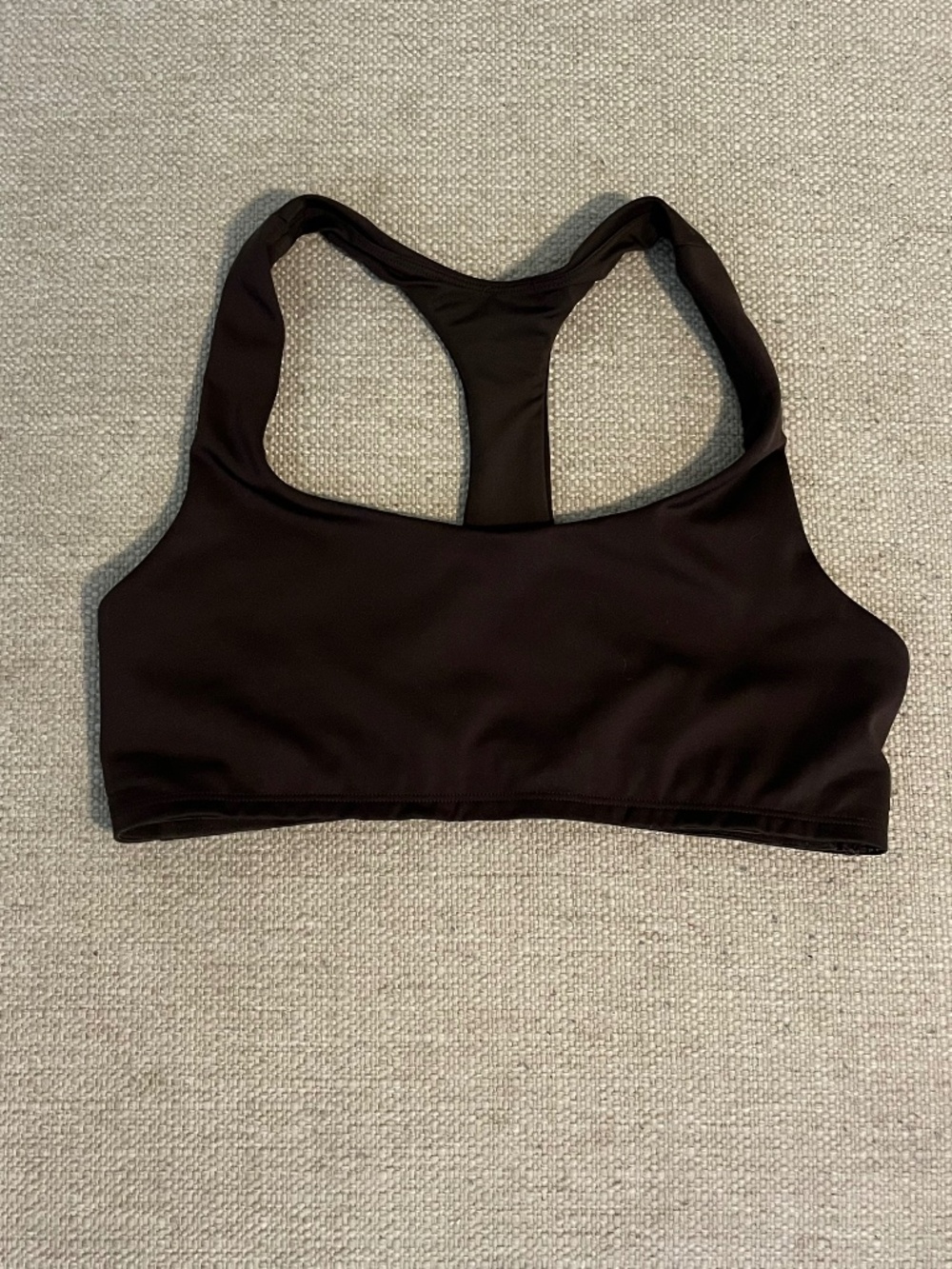 ALO Yoga Airlift Advantage Racerback Bra in Sold Out Color Espresso